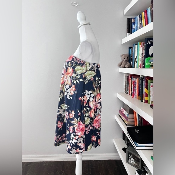 Ebby and I navy tropical Dress Blue size 6 NWT - Picture 5 of 15